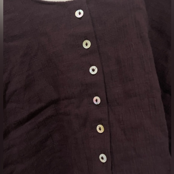 ZARA Chocolate Brown Flounce Crop Top size Large BNWT - Picture 5 of 6